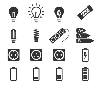 Elektrik sadece simgeleri