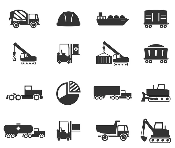 Industriële gewoon pictogrammen — Stockvector