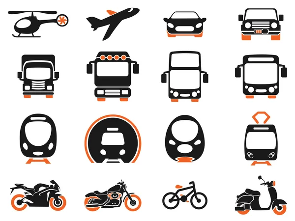 Iconos de modo de transporte — Vector de stock