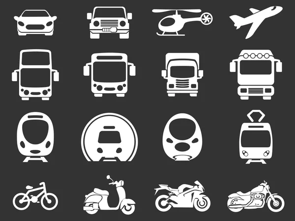 Iconos de modo de transporte — Vector de stock