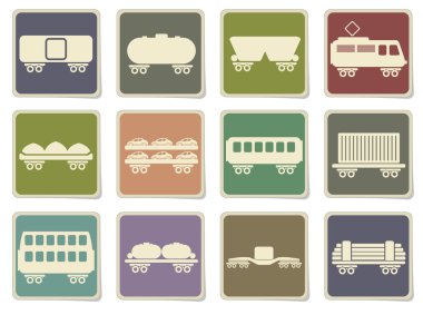 Demiryolu nakliyesi trafik simgeler