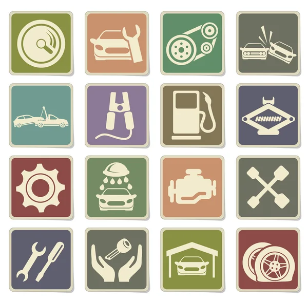 Auto Service Icons — Stock Vector