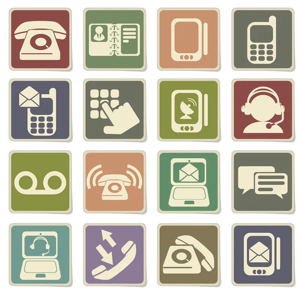 Iconos telefónicos Vectores de stock libres de derechos