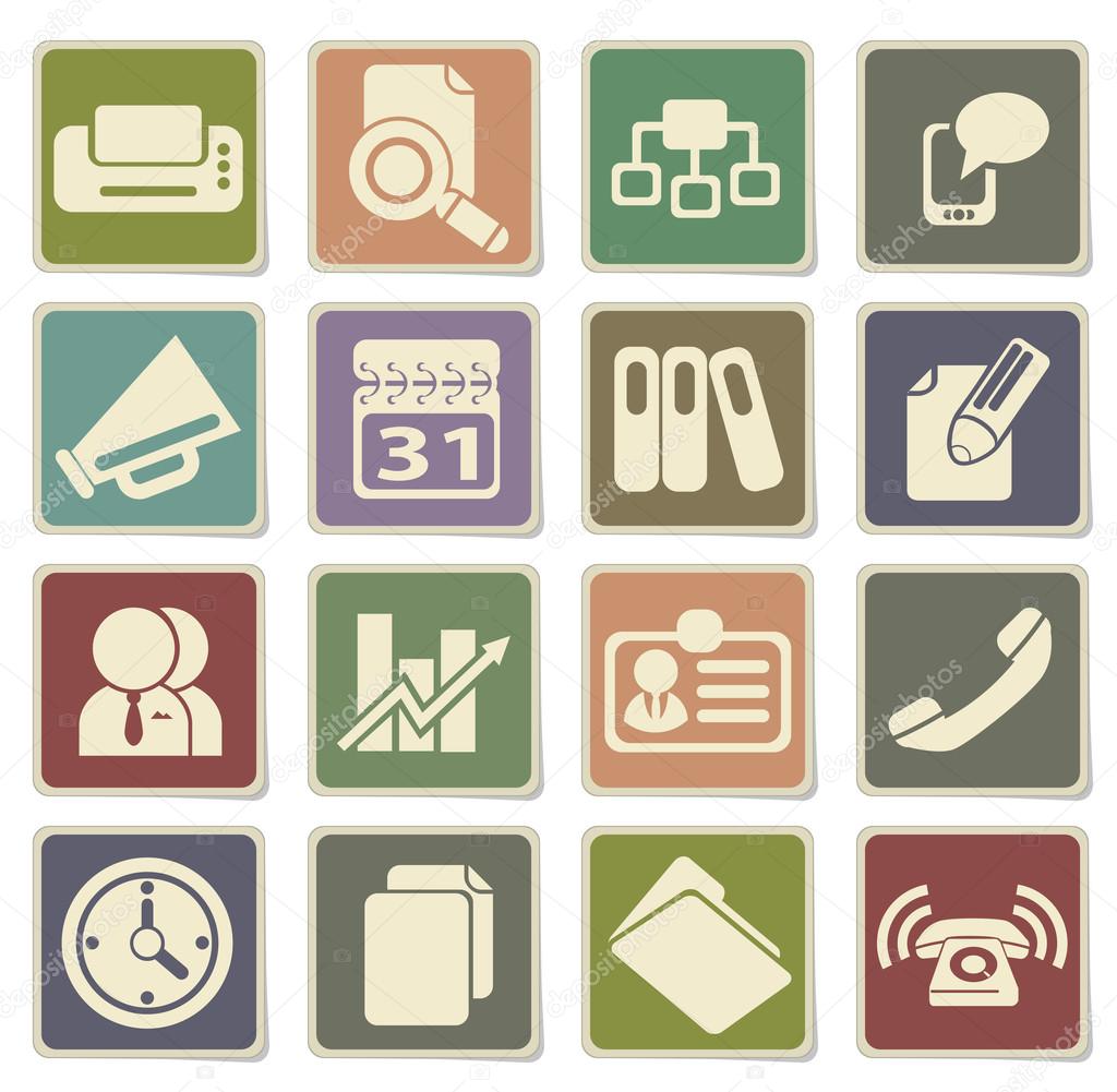 Business simple icons