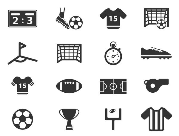 Fútbol simplemente iconos — Vector de stock