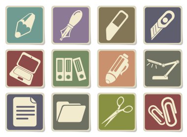 Office vektör ikonlar