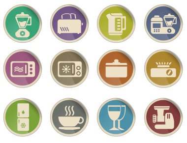 Mutfak gereçleri simgesi seti