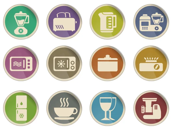 Mutfak gereçleri simgesi seti