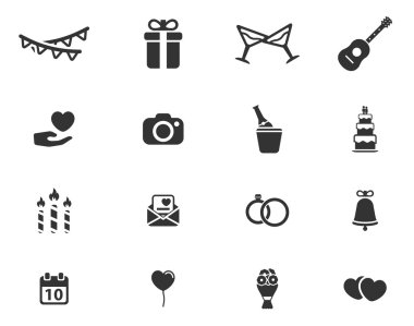 Sadece simgeleri düğün