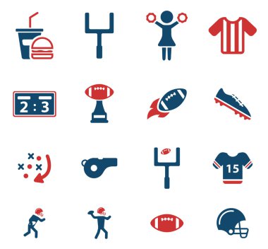 Amerikan futbolu sadece simgeleri