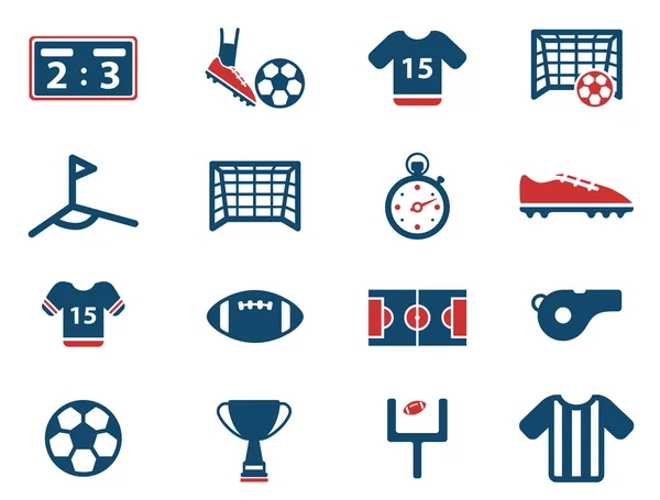 Futebol simplesmente ícones —  Vetores de Stock