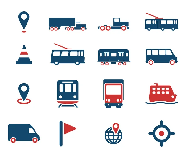 Navigation simply icons — Stock Vector