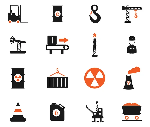 Ícones industriais simplesmente —  Vetores de Stock