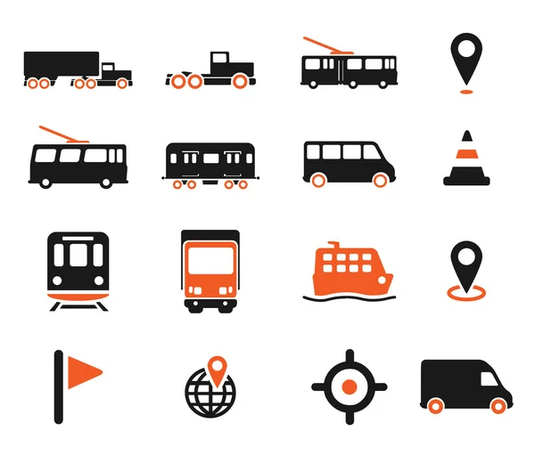 Navigation simply icons — Stock Vector