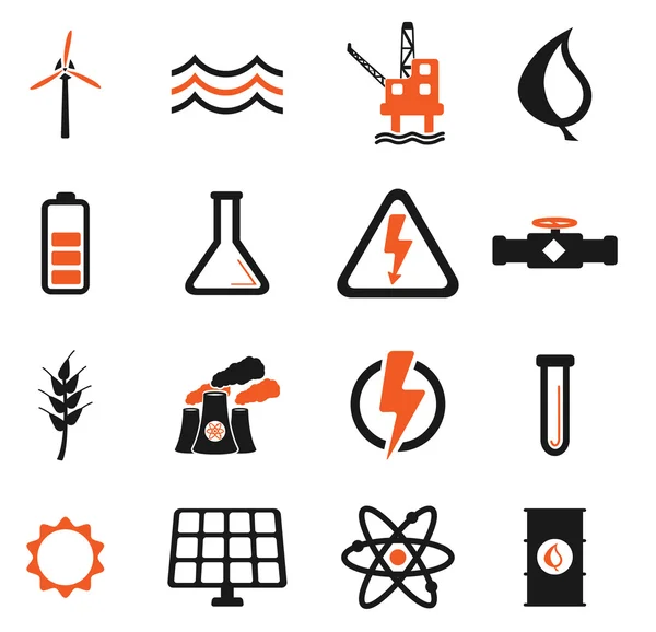 Kraftgenerering - bare ikoner – stockvektor