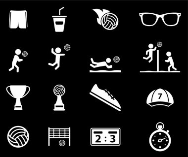 Voleybol sadece simgeleri