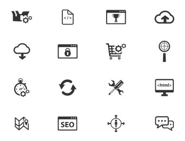SEO ve geliştirme sadece simgeleri