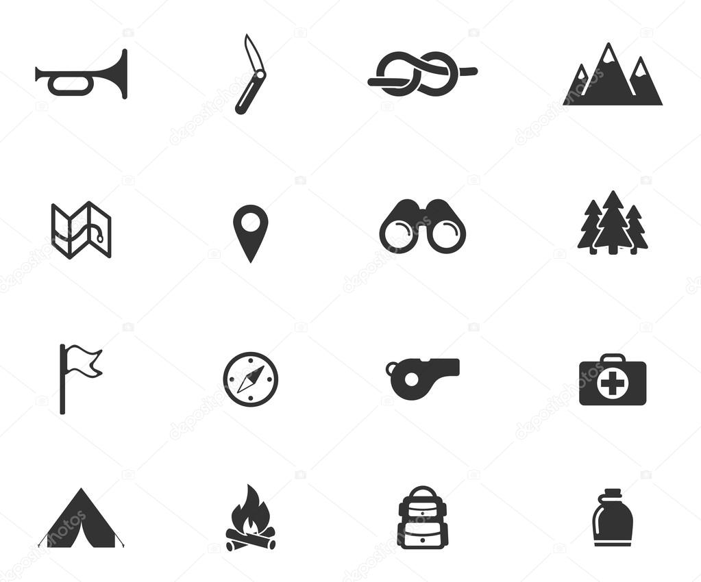 Boy scout simply icons