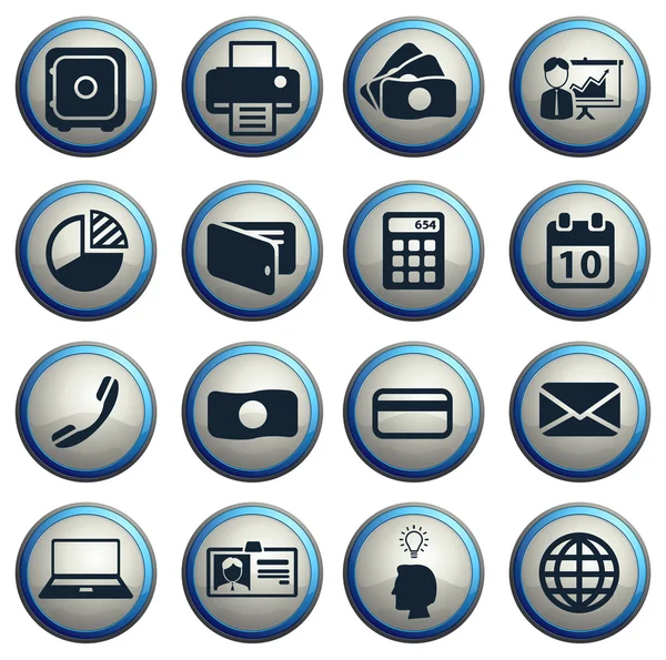 Office simply icons — Stock Vector