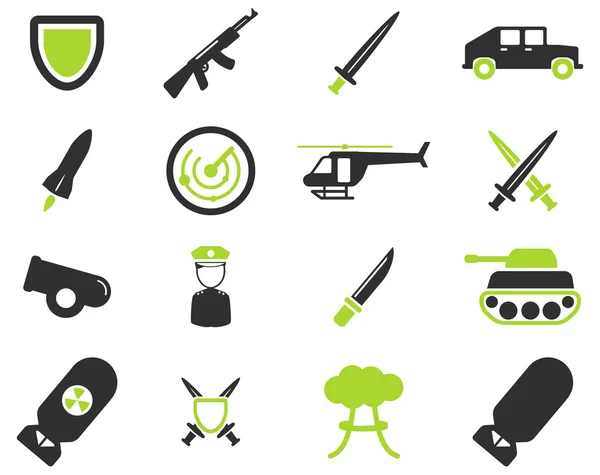 Military simply icons — Stock Vector