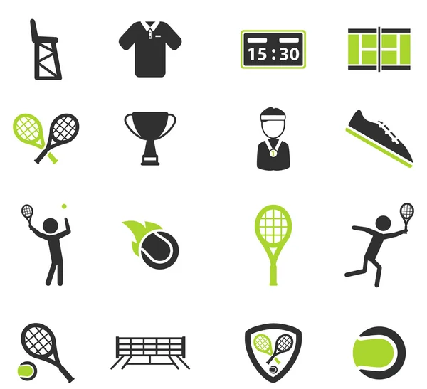 Теніс просто іконки — стоковий вектор