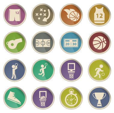 Basketbol sadece simgeleri