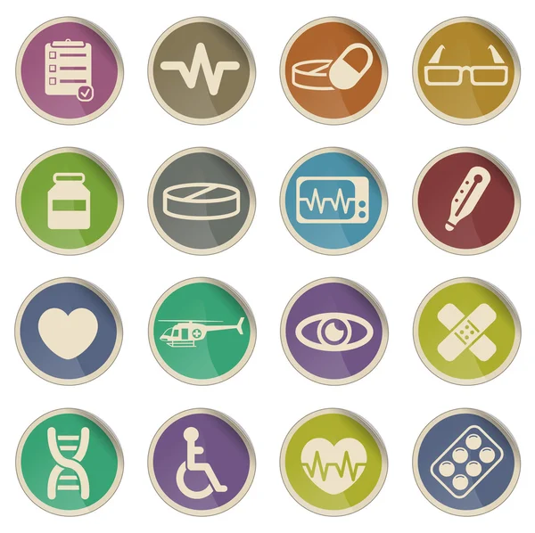 Medical simply icons — Stock Vector