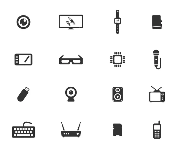 Gadgets simplemente iconos — Vector de stock