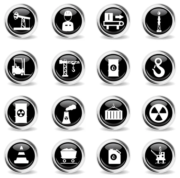 Industrial simply icons — Stock Vector