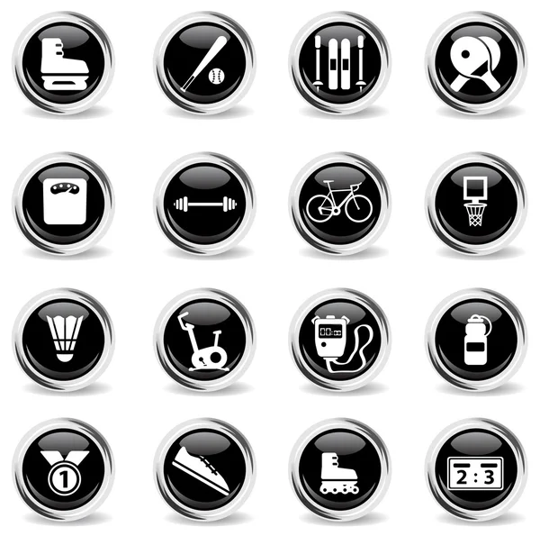 Sport simply icons — Stock Vector