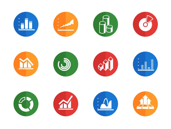 Ícone gráfico de informações — Vetor de Stock