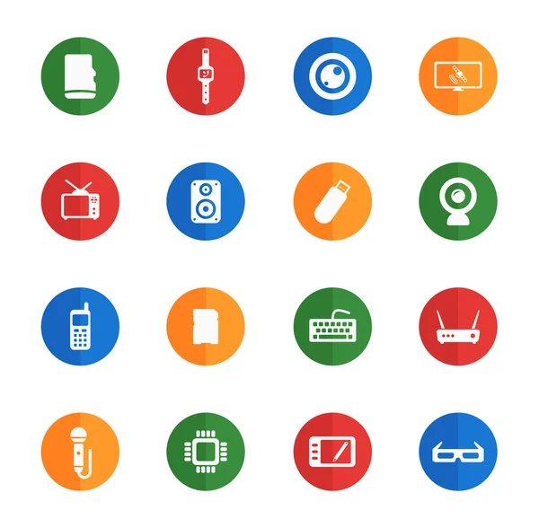 Gadgets simplemente iconos — Vector de stock