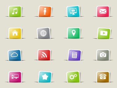 Sosyal medya sadece simgeleri