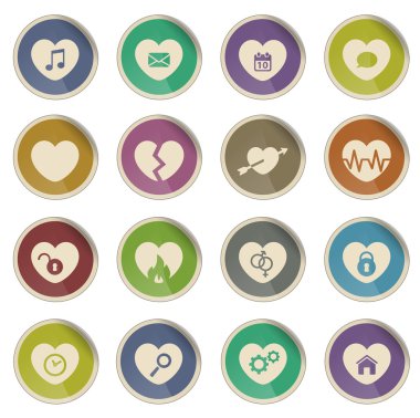 Sadece simgeleri kalp