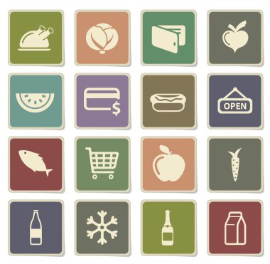 Bakkal sadece simgeleri