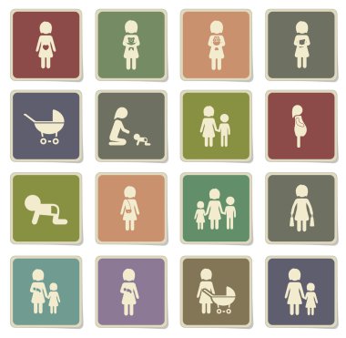 Sadece simgeleri anne