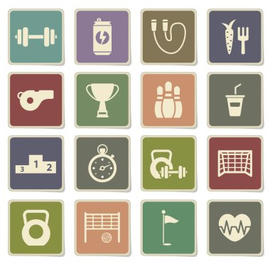 Sadece simgeleri spor