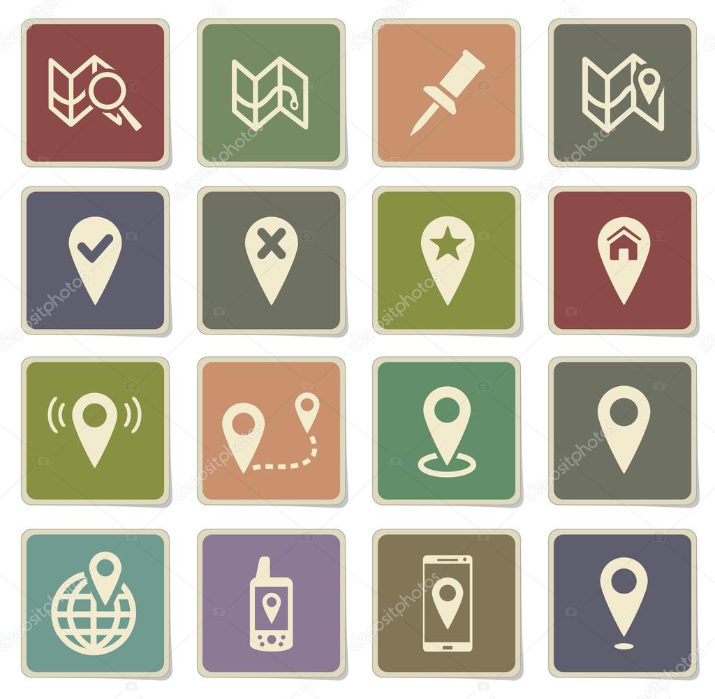 Pointer and maps simply icons