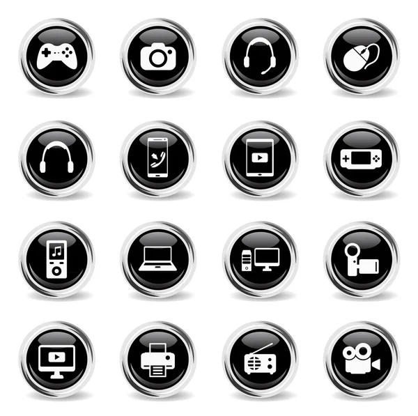 Gadgets simplemente iconos — Vector de stock