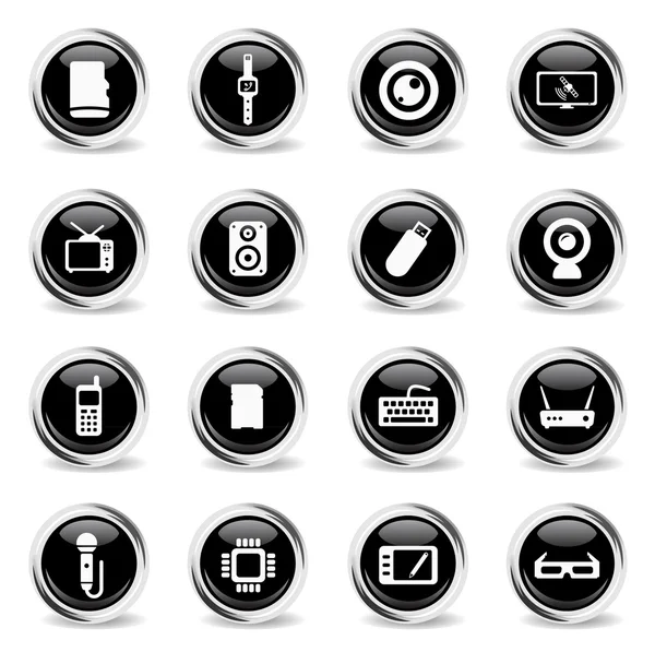 Gadgets tout simplement icônes — Image vectorielle