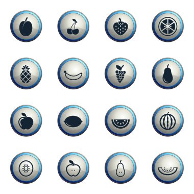 Sadece simgeleri meyveler