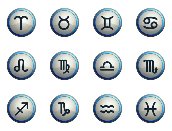 Zodyak Icon set — Stok Vektör