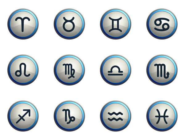 Zodiac icon set
