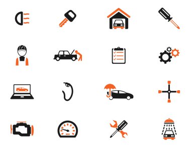 Araba Servis sadece simgeleri