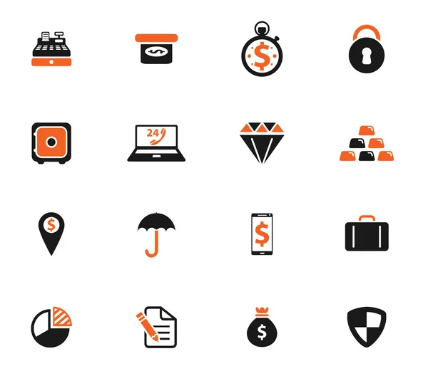 Finanzas simplemente iconos — Vector de stock