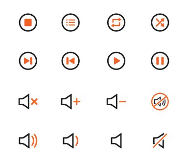 Media player simgeler
