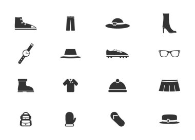 Sadece simgeleri elbise