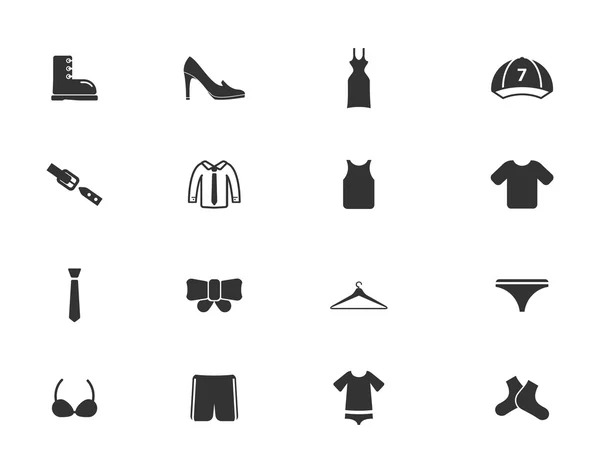 Vêtements tout simplement icônes — Image vectorielle