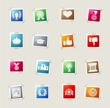 Kupa ve ödül Icon set
