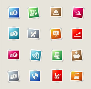 İş ve Finans Web Simgeler 